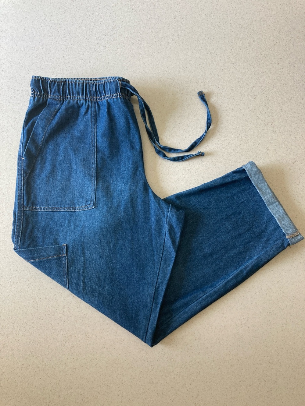 NWT Falls Creek Cropped High-Rise Utility Cargo Jeans Women Size XL